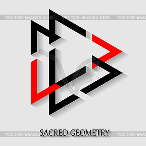 Sacred geometry element - vector image