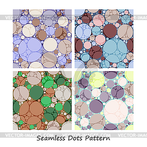 Seamless dots pattern - vector clipart