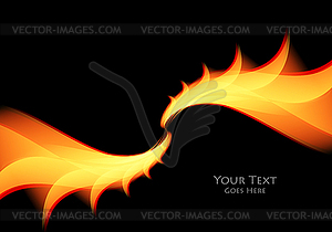 Background, wavy lines - vector clipart
