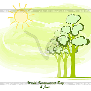 Environment day - vector clipart