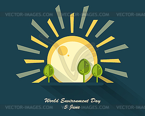 Environment day - vector clip art