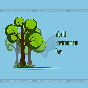 Environment day - royalty-free vector image