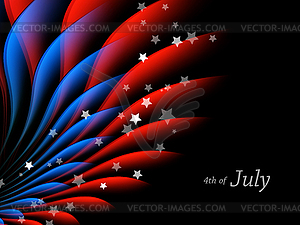 4 июля - векторный рисунок