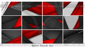 Business cards set - vector clipart