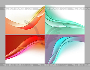 Business cards set - vector clipart / vector image