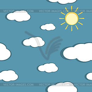 Seamless nature pattern - vector image