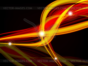 Wavy lines with copy space. - vector clipart