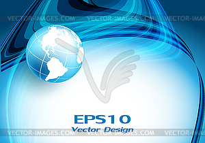 Wavy lines with copy space. - vector clipart / vector image