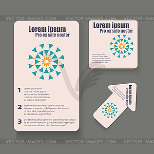 Abstract template brochure for design - vector clipart