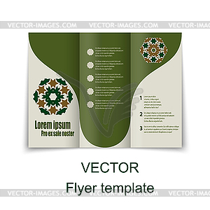 Brochure Layout Design Template - vector clipart