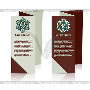 Brochure Layout Design Template - stock vector clipart