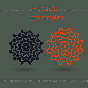 Abstract logo design template - vector image