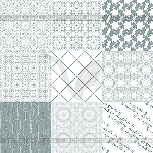 Of Seamless Patterns set - vector image