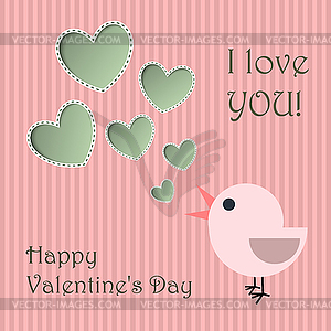 Valentines Day card, fabric print etc - vector EPS clipart