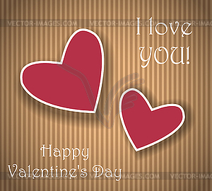 Valentines Day card, fabric print etc - vector clipart