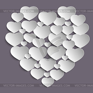 Valentines Day card, fabric print etc - vector image