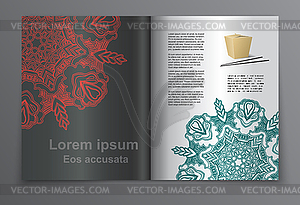 Magazine layout - vector image