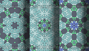 Of Seamless Patterns set - royalty-free vector image