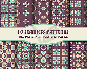 Of Seamless Patterns set - vector clip art