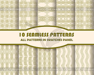 Set of geometric patterns for design - vector clipart