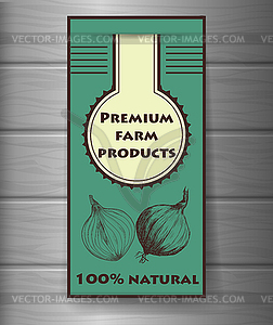 Organic food brochure for design - vector clipart