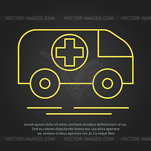 Veterinary bus medicine icons set - vector clipart