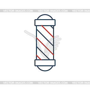 Linear barbershop icons set. Universal hairstyle - vector clip art