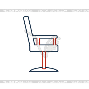 Linear barbershop icons set. Universal hairstyle - vector clipart