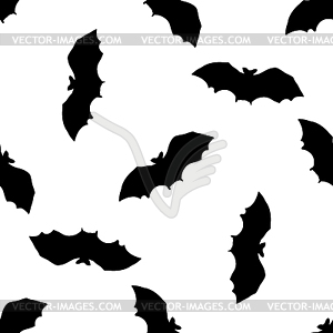 Doodle Halloween bat. Black pen objects drawing. - vector image