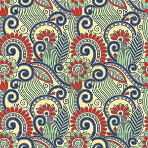 Vintage floral seamless pattern - vector clipart
