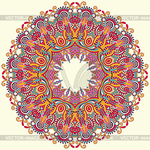 Circle ornament, ornamental round lace - vector EPS clipart