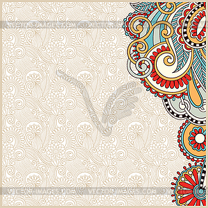 Vintage ornamental template - vector clip art