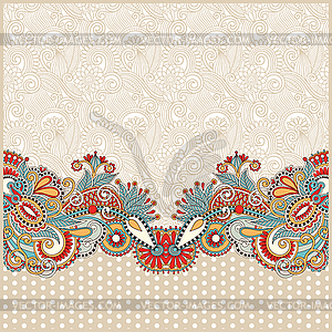 Ornate card announcement - vector clipart
