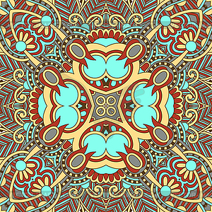 Traditional ornamental floral paisley bandanna - vector clipart