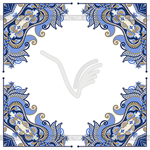 Ornate card announcement - vector clipart