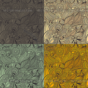 Seamless wallpaper, background - vector clipart / vector image
