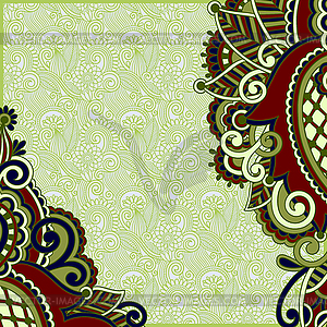 Original ornamental floral vintage template - vector clipart