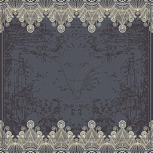 Ornamental floral pattern with place for your - vector image