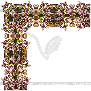 Ornamental floral vintage frame design - vector image