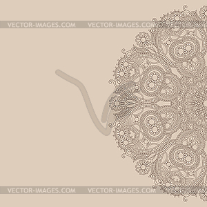 Ornamental circle template - vector clip art