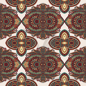 Vintage floral paisley seamless pattern - vector image
