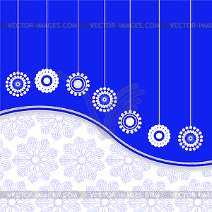 White-blue background - vector clipart