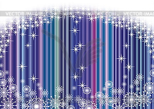 Рождественские синий занавес фон со снежинками, - изображение в векторе