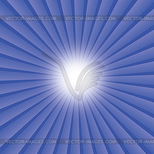 Abstract rays background of blue star burst - royalty-free vector clipart