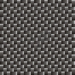 Carbon fiber texture, bound crosswise fibers - vector image