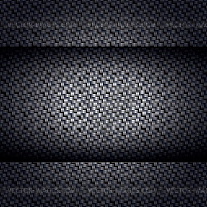 Carbon fiber texture, bound crosswise fibers - vector clip art