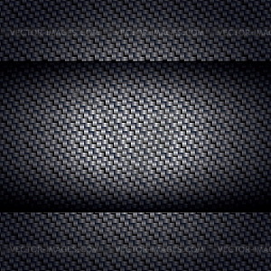 Carbon fiber texture, bound crosswise fibers - vector clip art