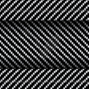 Carbon fiber texture, bound crosswise fibers - vector clipart
