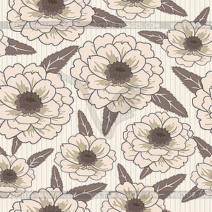 Seamless floral pattern - vector clipart