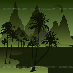 Nightbeach - vector clip art